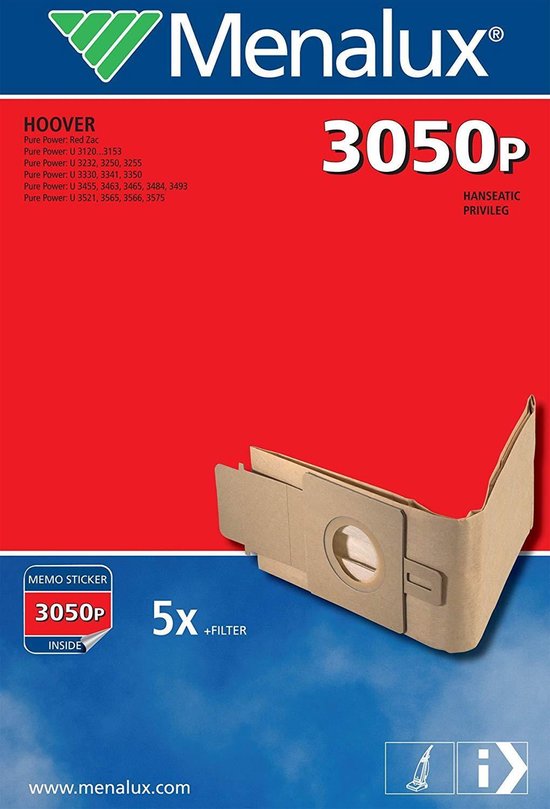 10 Sacchetti Per Aspirapolvere In Carta Compatibili Con Hoover Purepower - Modelli U3153, U3155, U3160, U3232, U3250, U3330, U3340