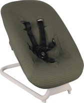 Ukje Hoes voor Cybex Lemo Bouncer hoes - Perfecte pasvorm - Groen wafel