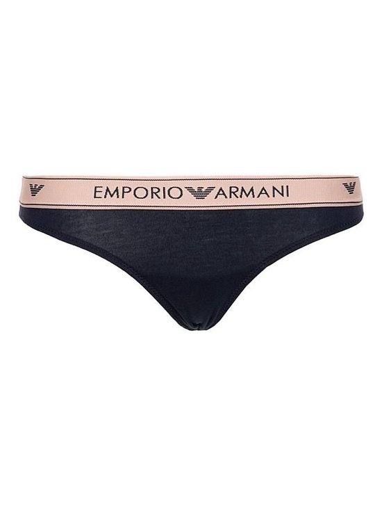 Emporio Armani - Dames 2-Pack Brazilian Slips Blauw Roze - XL | bol.com