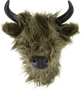 Buffel skull van plush wanddecoratie