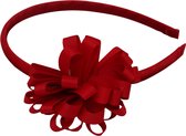 Jessidress Meisje Haar Diadeem met Ruffels Haar bloemen Hoofdband - Rood