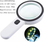 Vergrootglas LED verlichting 12 leds