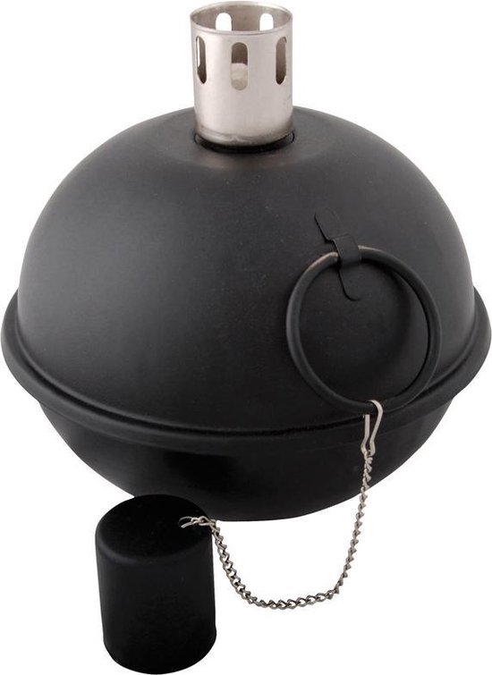 Esschert Design - olielamp XL - tuimeltoorts zwart - 19x21cm