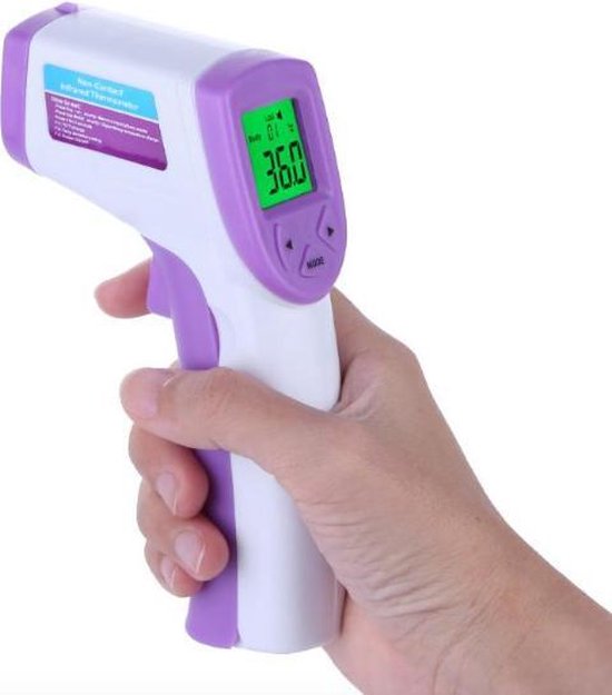 adelaar Baron vrek Infrarood thermometer - Draadloze temperatuur meter - Koorts meting -  Voorhoofd meting... | bol.com