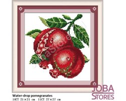 Borduur Pakket "JobaStores®" Fruit 04 14CT voorbedrukt (21x21cm)