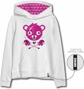 Fortnite sweater - hoodie - wit - roos - maat 164 cm / Licentie FORTNITE