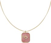 Ketting - Star - Roze - Handgemaakt