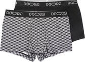 HOM - Heren - 2-Pack Texture Brief Boxershorts - Zwart - S