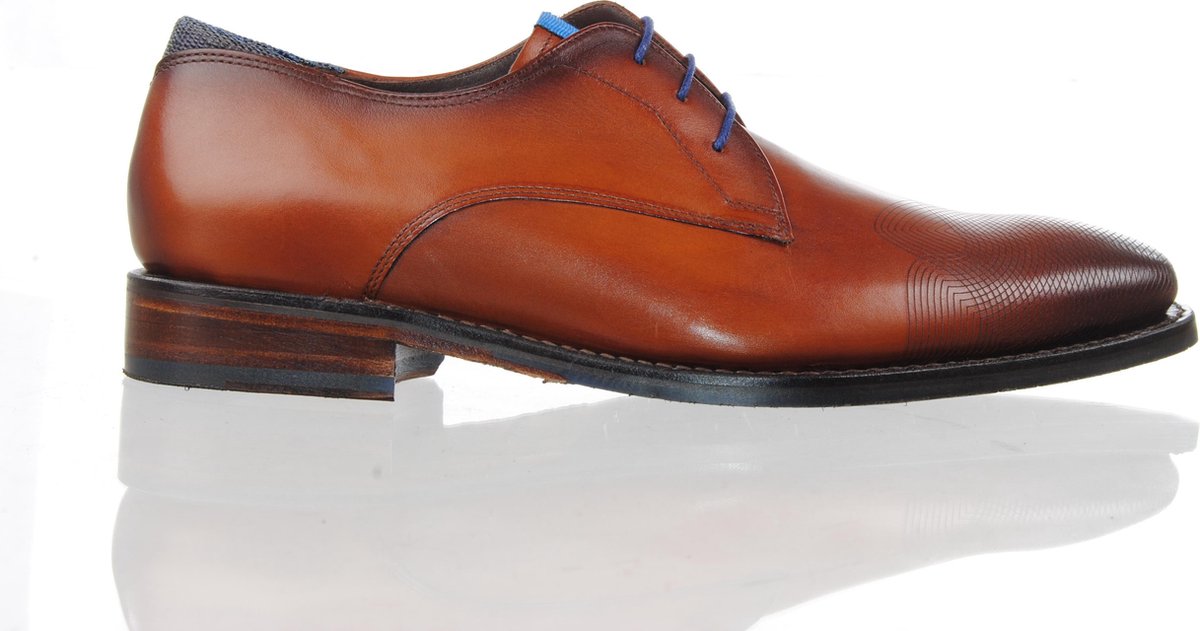 Floris van Bommel cognac vetersschoen 18184 | bol.com