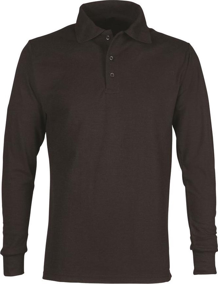 HAVEP Poloshirt FR lange mouwen 77020 - Zwart - L