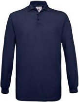 Santino B&c Poloshirts Long Sleeve Safran Tt Lsl Navy Maat Xl