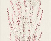 BLOEMENSTRUIK BEHANG - Beige Rood - Bloemenmotief - AS Creation Blooming