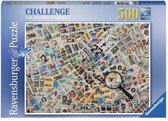 Ravensburger puzzel Postzegel Challenge - Legpuzzel - 500 stukjes