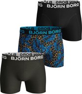 Bjorn Borg Leo leafs Heren Boxershort - 3P - Bruin - Maat L