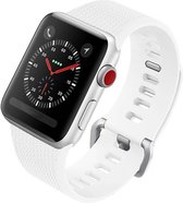 247cases.nl - Silicon Bandje 42 MM voor Apple Watch Wit