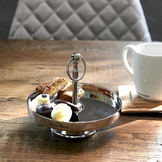Riviera Maison Camden Cake Stand Serveerschaal Aluminium Zilver Bol Com