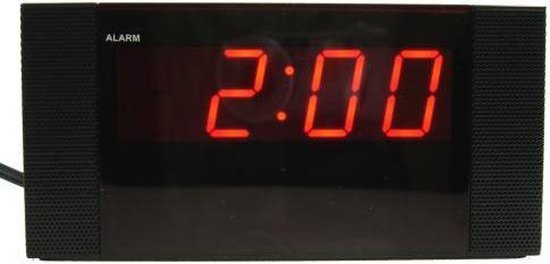 Réveil LED design moderne rouge