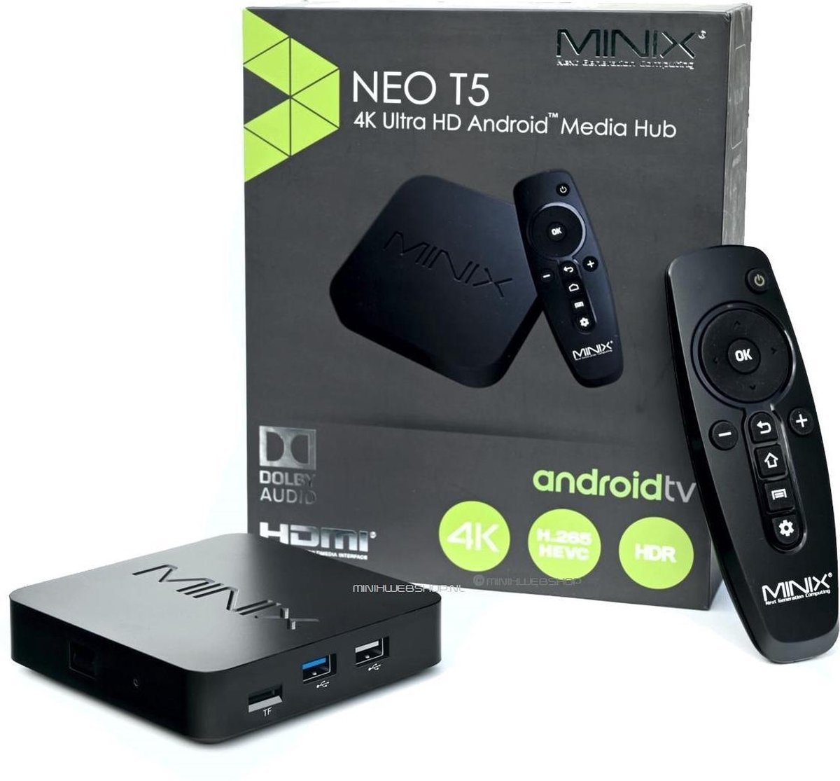 MINIX NEO T5 Android TV BOX | Chromecast Built-in | DISNEY+ | Model 2020 |  bol