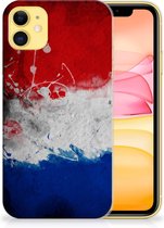 TPU Siliconen hoesje Geschikt voor iPhone 11 Hoesje Nederlandse Vlag