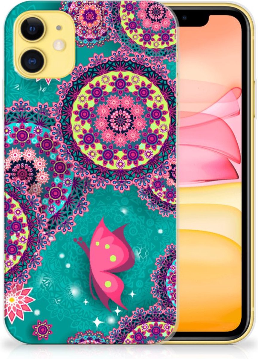 Apple iPhone 11 Hoesje maken Cirkels en Vlinders