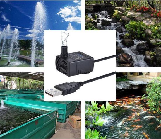 stuk specificatie uitbreiden Aquariumpomp - Met USB aansluiting - 1.5 M - Fonteinpomp - Luchtpomp voor  vijver,... | bol.com