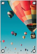 Tuinposter –Luchtballonen– 60x90cm Foto op Tuinposter (wanddecoratie voor buiten en binnen)