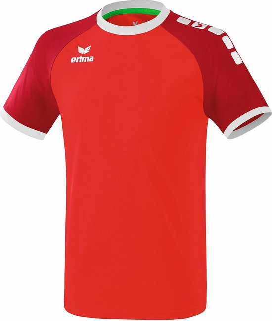 Erima Zenari 3.0 SS Shirt Heren  Sportshirt - Maat XXL  - Mannen - rood/wit