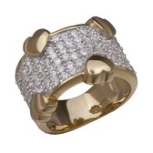 Orphelia ZR-3605-GOLD/50 - Ring (sieraad) - Zilver 925