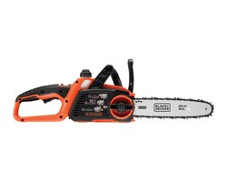 BLACK+DECKER Lichtgewicht Lithium compacte kettingzaag 18V 2.0Ah. 25cm zwaard. kettingsnelheid 3.5m/s – GKC1825L20-QW