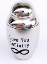 Allerkleinste Urntje met de tekst : Infinity love