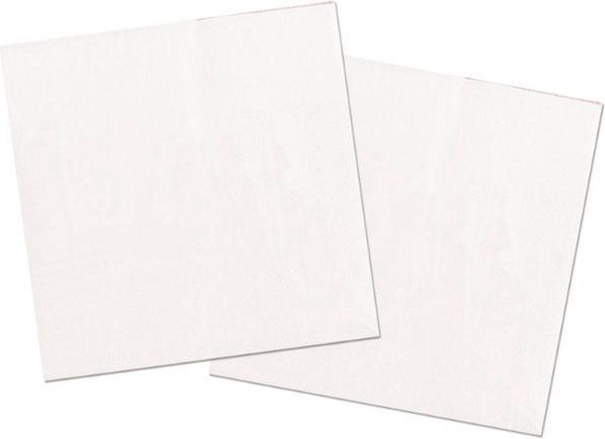 Folat - Servetten Wit 33x33cm (20 stuks)