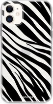 iPhone 11 hoesje TPU Soft Case - Back Cover - Zebra print