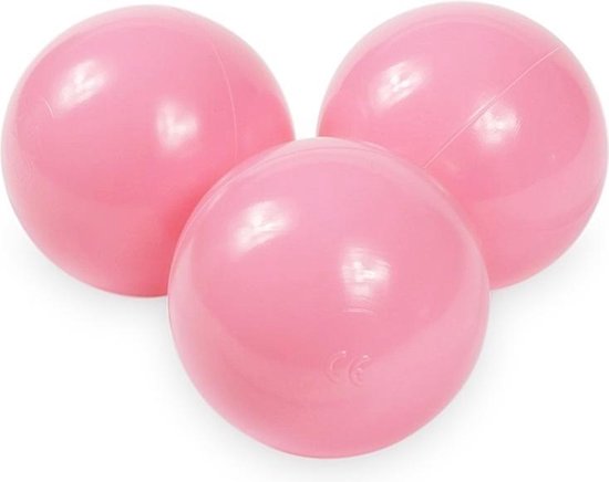 Ballenbak ballen - 100 stuks - 70 mm - poeder roze | bol.com