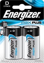 Energizer Batterijen Max Plus D 2 Stuks