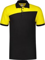 Tricorp Poloshirt Bicolor Naden 202006 Zwart / Geel - Maat 4XL