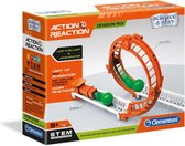 Clementoni - Actie & Reactie - Looping, uitbreidingsset - constructiespeelgoed, knikkerbaan, bouwset voor kinderen