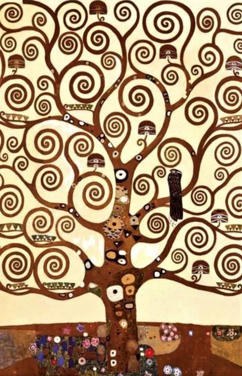 Posterpoint Gustaf Klimt poster - Tree of Life - levensboom - kunst - luxe papier - 61 x 91.5 cm Multicolor