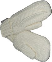Dames wanten - Gebreid met Fleece Binnenin - Ecru