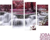 Diamond Painting "JobaStores®" Rode Waterval 4 luiks
