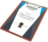 Goodline® - A4 Klembord Rapportmap / Diplomamap / Certificaat Mappen - Donkerbruin