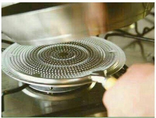 Warmteverdeler 32 cm - vlamverdeler / sudderplaat - diameter Ø21 cm — afbeelding 3