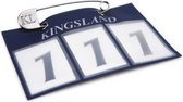 Kingsland Nummerplaat Classic Navy