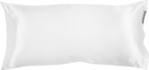 Beauty Pillow® Original - Satijnen Kussensloop - White- 80x40 (Duitse maat)