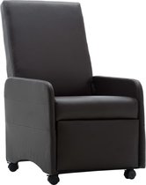 Fauteuil donker bruin (Incl Anti Kras Vilt 16st) / Loungestoel / Lounge stoel / Relax stoel / Chill stoel / Lounge Bankje / Lounge Fauteil