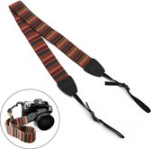 Luxe Schouderriem - Draagriem Camera - Schouderband - Band - Strap - Fotocamera - Rood