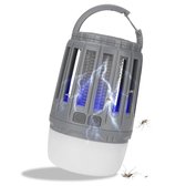Camping licht met Muggenvanger - Muggenvanger Lamp - Insectenlamp - Multifunctioneel - Grijs