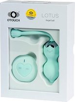 Otouch - LOTUS USB Kegelball - Op afstand bestuurbaar - Vibrerend Ei - Waterproof - 7 vibratie standen - 100% Softtouch Silicone - Oplaadbaar via USB - Pastel Mint