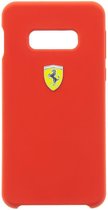Ferrari Off-Track Silicone Case voor Samsung Galaxy S10 - Rood