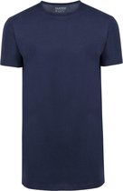 Slater - 2-pack T-shirt Basic Extra Lang O-neck Navy - Heren - Maat L - Regular-fit