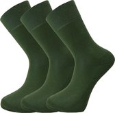 Bamboe Sokken Donker Groen - 3 paar - Maat 37-40
